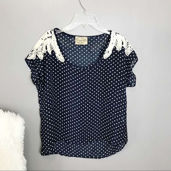 Boutique navy and white | Women’s blouse - Picture 1 of 3
